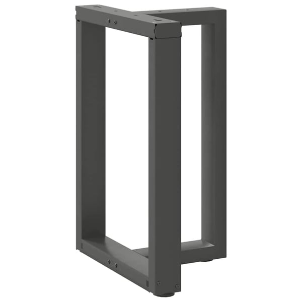 vidaXL Spisebordben T-formet 2 stk antrasitt 60x35x(72-73) cm stål
