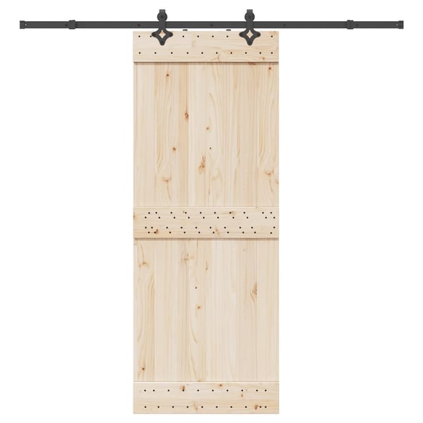 vidaXL Liukuoven asennussarja teräs 213,5 cm musta