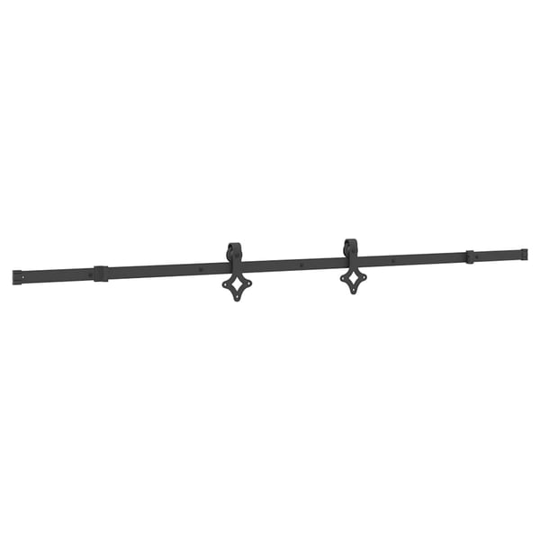 vidaXL Liukuoven asennussarja teräs 213,5 cm musta
