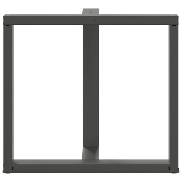 vidaXL Spisebordben T-formet 2 stk antrasitt 70x35x(72-73) cm stål