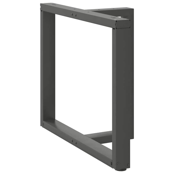 vidaXL Spisebordben T-formet 2 stk antrasitt 100x35x(72-73) cm stål