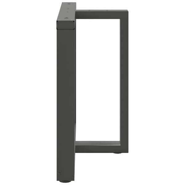 vidaXL Spisebordben T-formet 2 stk antrasitt 100x35x(72-73) cm stål