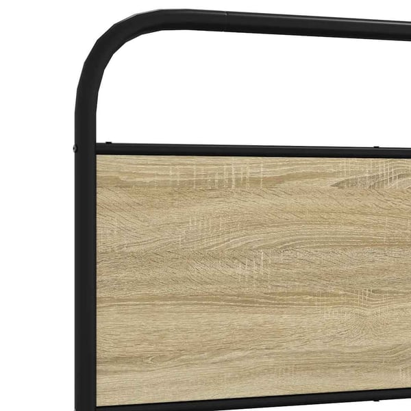 vidaXL Sengeramme uten madrass sonoma eik 120x190 cm konstruert tre