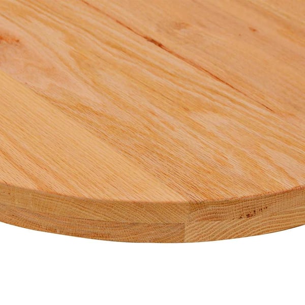 vidaXL Bordplate lysebrun 100x50x4 cm oval heltre eik