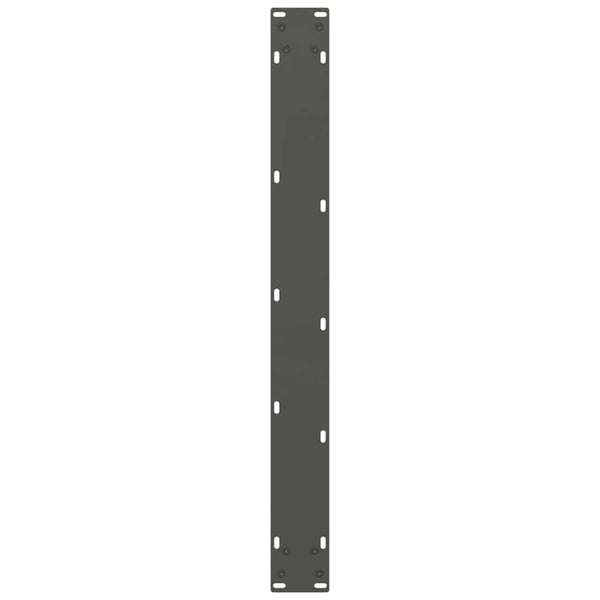 vidaXL Spisebordben antrasitt 2 stk 80x(72-73) cm stål