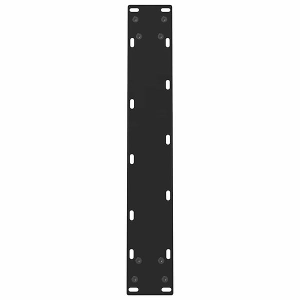vidaXL Spisebordben svart 2 stk 50x(72-73) cm stål