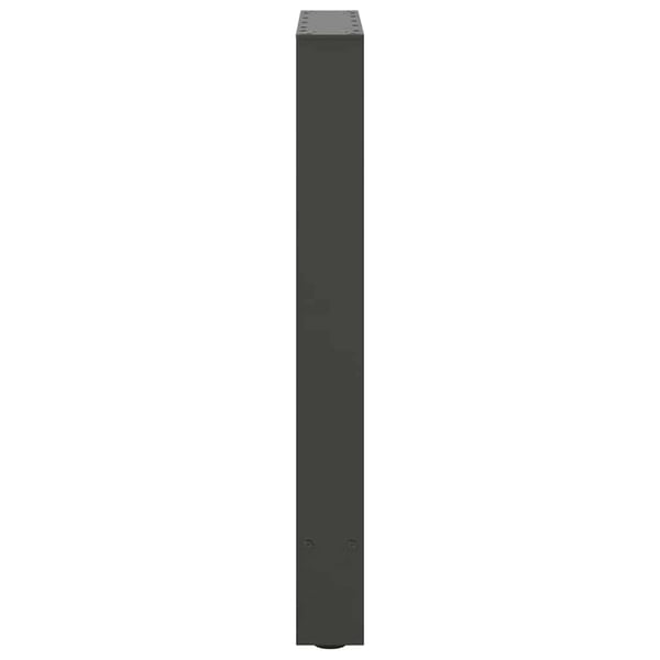vidaXL Spisebordben antrasitt 2 stk 50x(72-73) cm stål