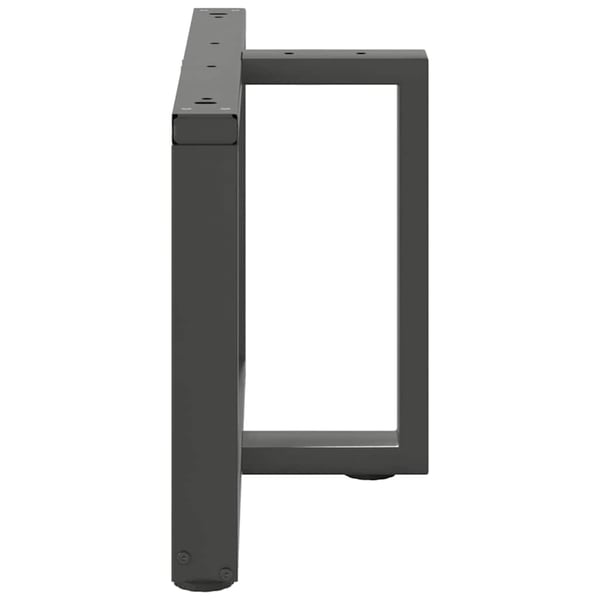vidaXL Salongbordben T-formet 2 stk antrasitt 70x25x(42-43) cm stål