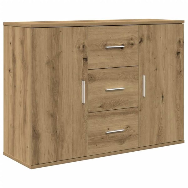 vidaXL Skjenk artisan eik 90x29,5x65 cm konstruert tre