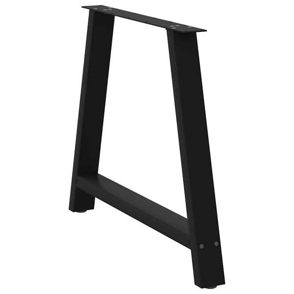 vidaXL spisebordsben A-formet 2 stk. sort 90 x (72-73) cm stål