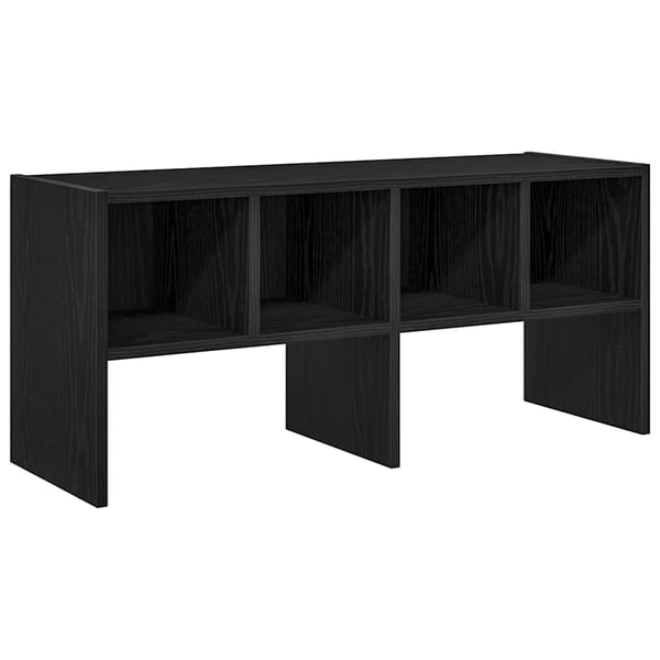 vidaXL Skostativ Stablebar Sort Eik 89,5x30x40 cm
