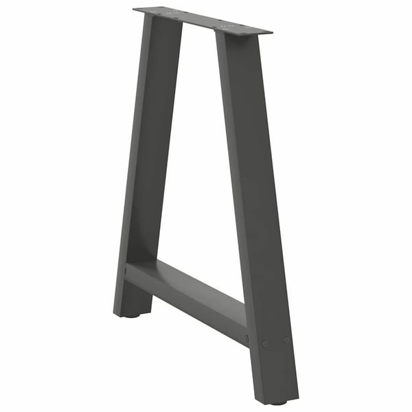 vidaXL Spisebordben A-formet 2 stk antrasitt 70 x (72-73) cm stål