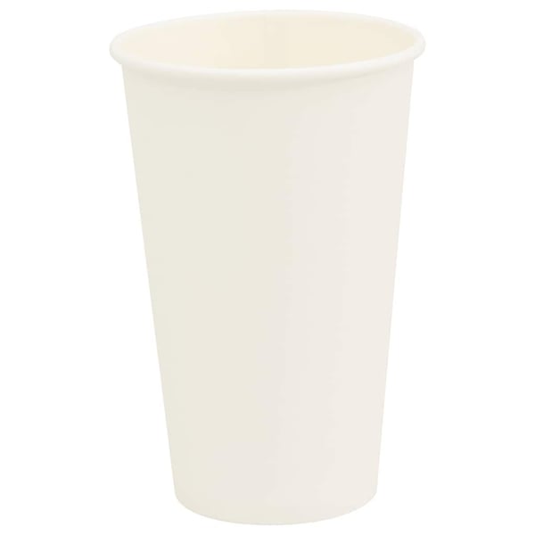 vidaXL Papir kaffekopper 1000 stk 16oz 400 ml hvit