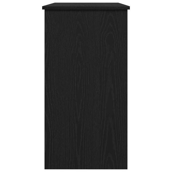 vidaXL skrivebord 80x40x75 cm konstrueret træ sort
