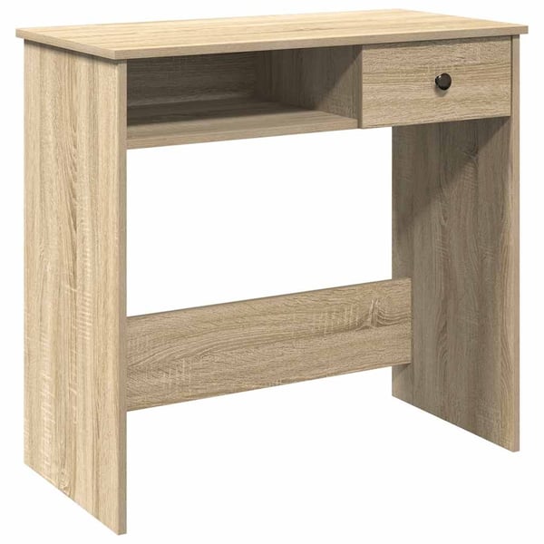 vidaXL skrivebord 80x40x75 cm konstrueret træ sonoma-eg