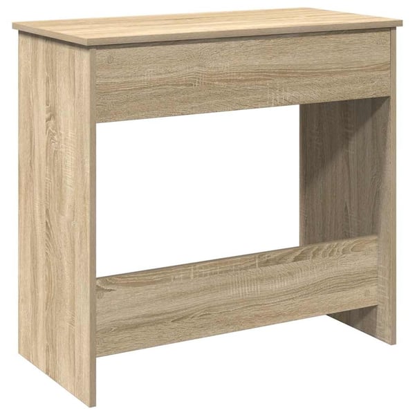 vidaXL Skrivebord sonoma eik 80x40x75 cm sponplate