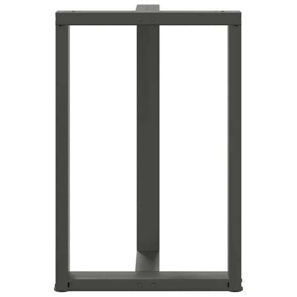 vidaXL Barbordben T-formet 2 stk antrasitt 60x35x(90-91) cm stål