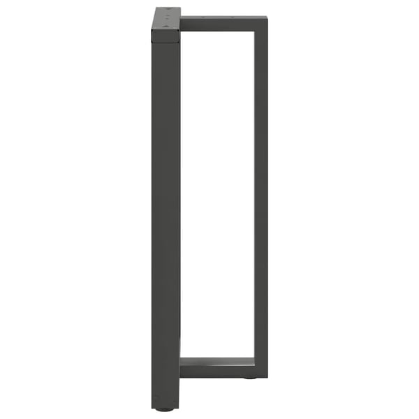 vidaXL Barbordben T-formet 2 stk antrasitt 60x35x(110-111) cm stål