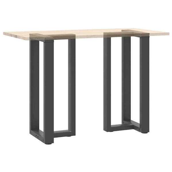 vidaXL Barbordben T-formet 2 stk antrasitt 50x35x(90-91) cm stål