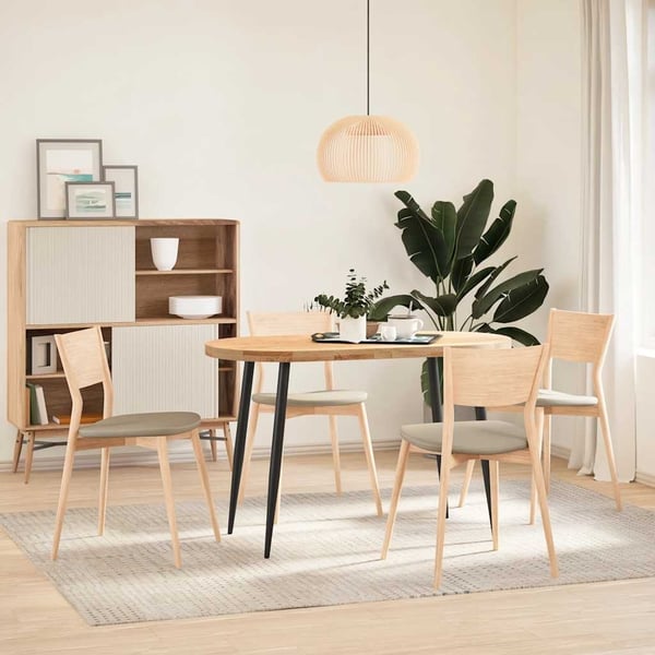 vidaXL konsolbordben konisk form 4 stk. sort 72-73 cm stål