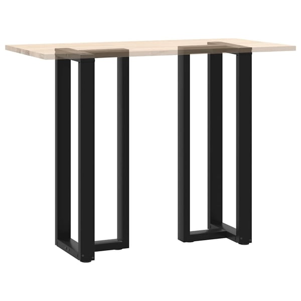 vidaXL Barbordben T-formet 2 stk svart 40x35x(110-111) cm stål