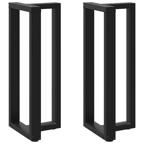 vidaXL Barbordben T-formet 2 stk svart 40x35x(100-101) cm stål