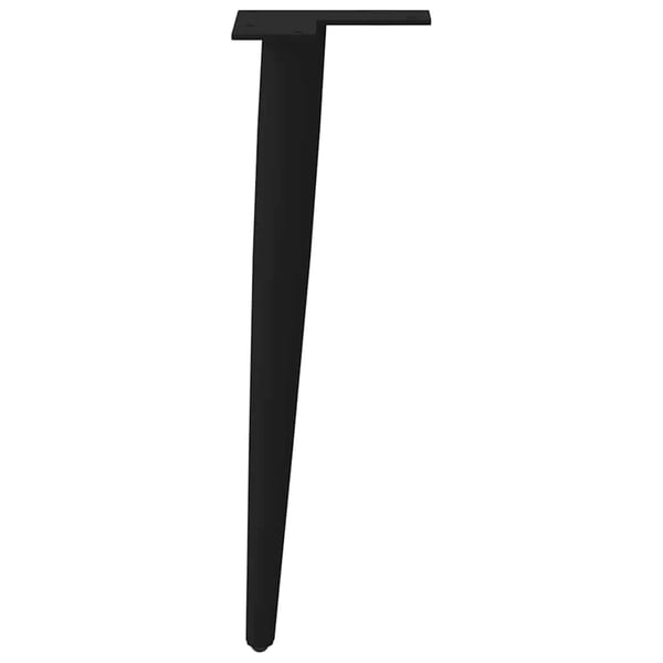 vidaXL Sofabordben konisk form 4 stk. 42-43 cm stål sort