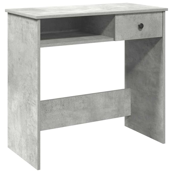 vidaXL Skrivebord betonggrå 80x40x75 cm sponplate