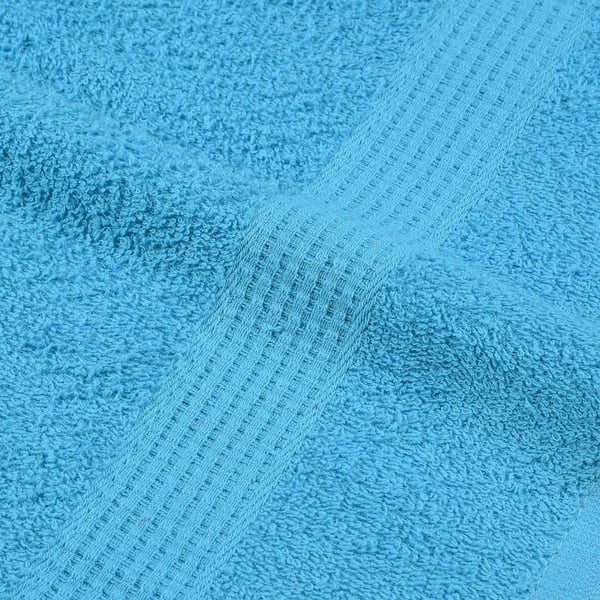 vidaXL Vaskehåndklær FROGN 10 stk turkis 30x30 cm 360 gsm