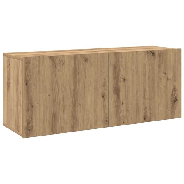vidaXL væghængt tv-bord 100x30x41 cm artisan egetræsfarve