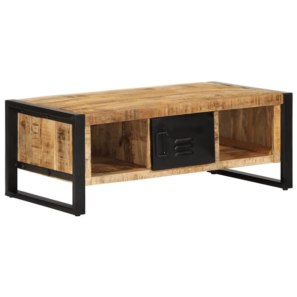 vidaXL sofabord 90x50x36 cm massivt ru mangotræ