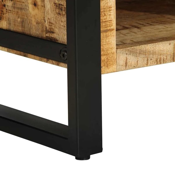 vidaXL sofabord 90x50x36 cm massivt ru mangotræ