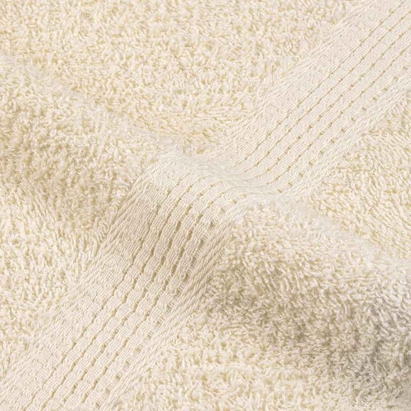 vidaXL Vaskehåndklær FROGN 4 stk kremhvit 30x30 cm 360 gsm
