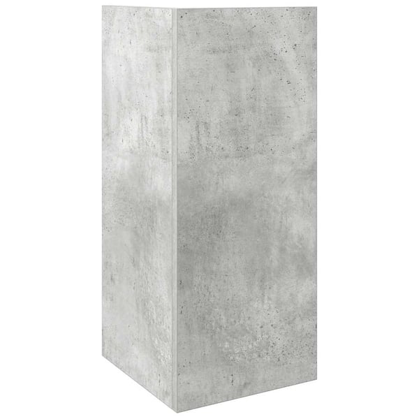 vidaXL Sidebord 2 stk med hylle betonggrå 25,5x27x60 cm