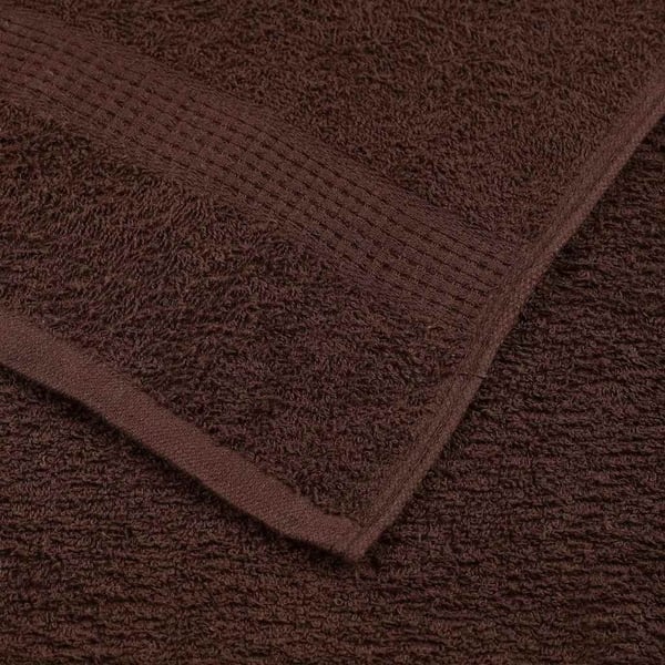 vidaXL 8-delt håndklædesæt FROGN brun 360 gsm