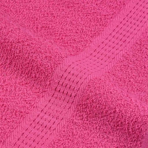 vidaXL Håndklær FROGN 2 stk rosa 100x200 cm 360 gsm