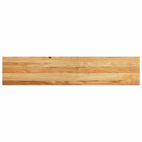vidaXL Trappetrinn 8 stk lysebrun 120x25x2 cm heltre eik