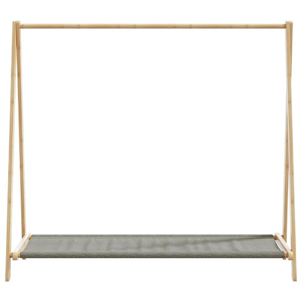 vidaXL Vaateteline hyllyillä 106x34x102 cm bambu