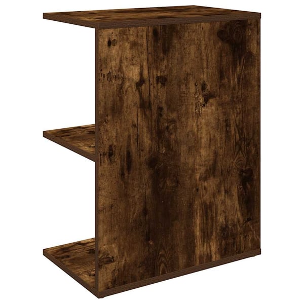 vidaXL sengeborde 2 stk. 46,5x29x61 cm røget egetræsfarve