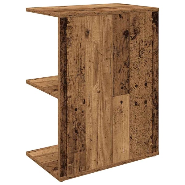 vidaXL sengeborde 2 stk. 46,5x29x61 cm konstrueret træ antikt træ