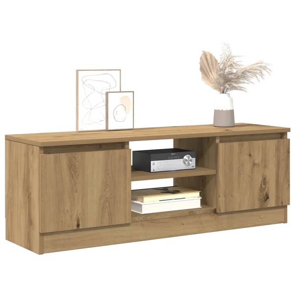 vidaXL TV-benk artisan eik 102x30x36 cm konstruert tre
