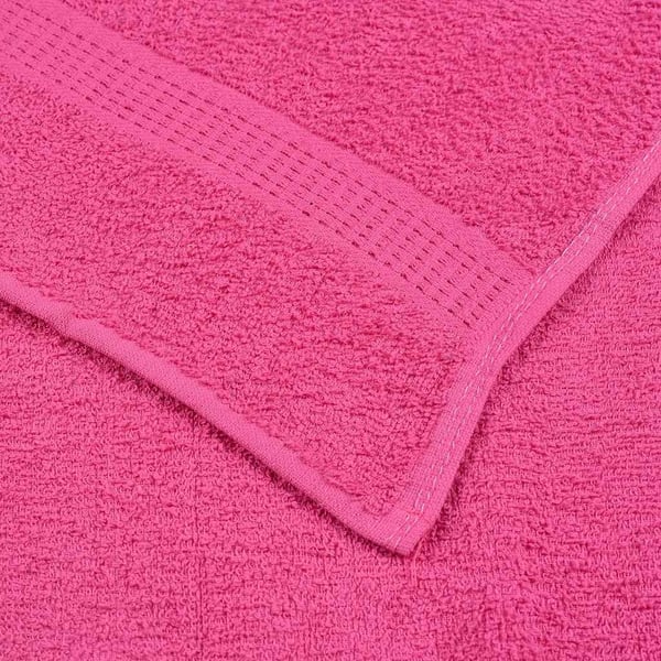 vidaXL 12-delers håndklesett FROGN rosa 360 gsm