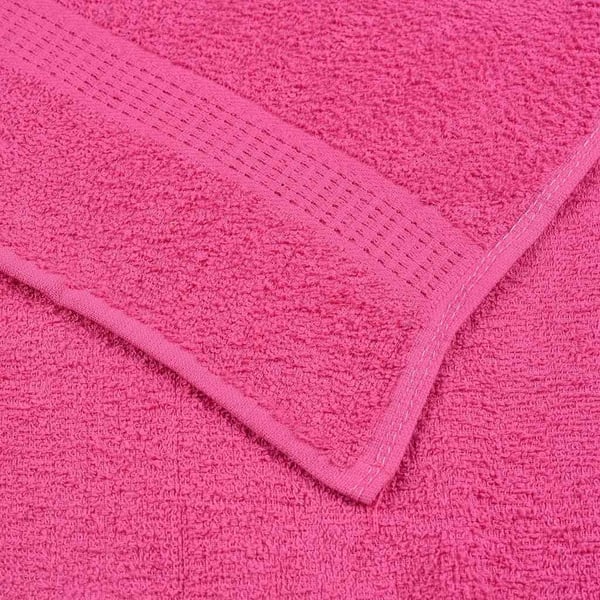 vidaXL 6-delers håndklesett FROGN rosa 360 gsm