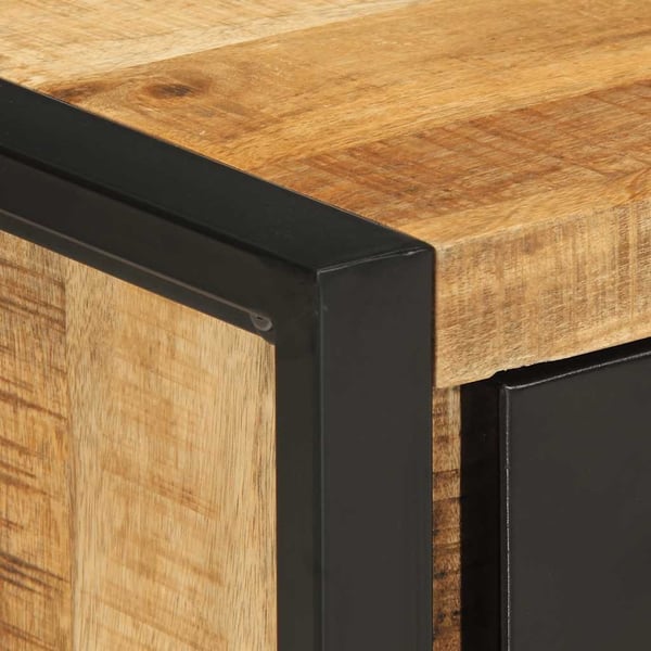 vidaXL Nattbord 35x34x45 cm grovt heltre mangotre