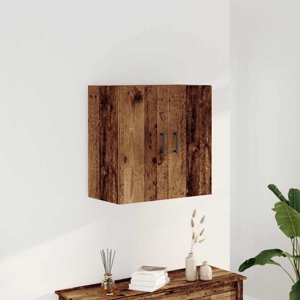 vidaXL Seinäkaappi vanha puu 60x31x60 cm tekninen puu