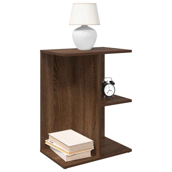 vidaXL sengeborde 2 stk. 46,5x29x61 cm brun egetræsfarve