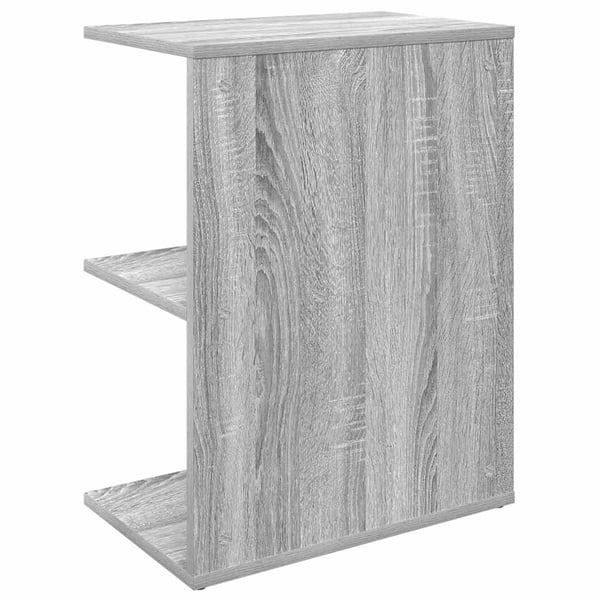 vidaXL Nattbord 2 stk grå sonoma 46,5x29x61 cm konstruert tre