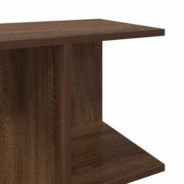 vidaXL Nattbord brun eik 46,5x29x61 cm konstruert tre