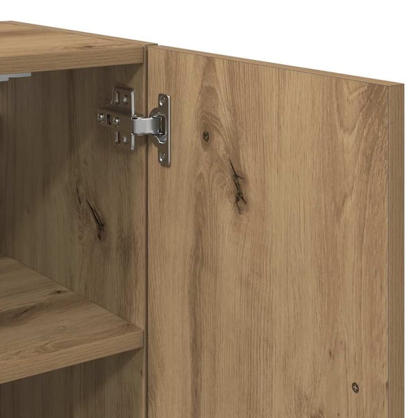 vidaXL Veggskap artisan eik 60x31x60 cm konstruert tre