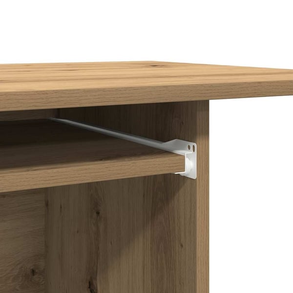 vidaXL computerbord 80x50x75 cm spånplade artisan eg